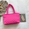 thumbnail image 2 of Bolsos de otoño invierno Bolso de hombro grande acolchado de algodón para mujer (rosa), 2 of 8