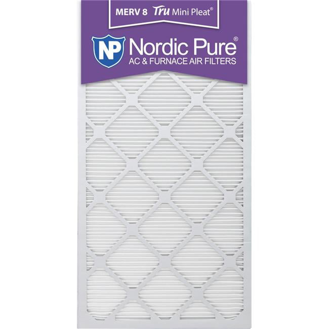 12 Pack Nordic Pure 12x24x1 MERV 8 Tru Mini Pleat AC Furnace Air Filters 