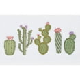 thumbnail image 3 of Authentic Hotel and Spa  Turkish Cotton Cactus Embroidered White 4-piece Towel Set, 3 of 4