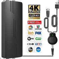 800 Miles TV Antenna Indoor, Digital TV Amplifier with 360° Reception, Zestha TV Antenna for Free Channels 4K 1080P -38ft Coax Cable