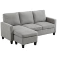 thumbnail image 1 of HOMCOM Canapé Sectionnel avec Ottoman, 1 of 10