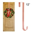 thumbnail image 6 of 12 In Wreath Hanger - Metal Wreath Holder - Door Hook for Xmas Easter Spring Wreath - Front Door Hanger Copper, 6 of 8