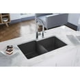 thumbnail image 2 of Elkay Quartz Classic 33" x 20-1/2" x 9-1/2", Offset Double Bowl Undermount Sink, Dusk Gray, 2 of 2