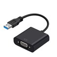 thumbnail image 2 of Adaptateur USB vers VGA, Adaptateur USB 3.0 vers VGA Mini Carte Vidéo Externe Full HD Adaptateur Multi-Moniteur Convertisseur Vidéo Multi-Affichage Supporte Résolution Max 1080p pour Win 7/8/10 (Noir), 2 of 4