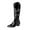 Black, variant on Fesfesfes Riding Boots For Women Plus Size Ladies Pointed Toe Thick High Heel Sleeve High Knight Dance US:6(37)