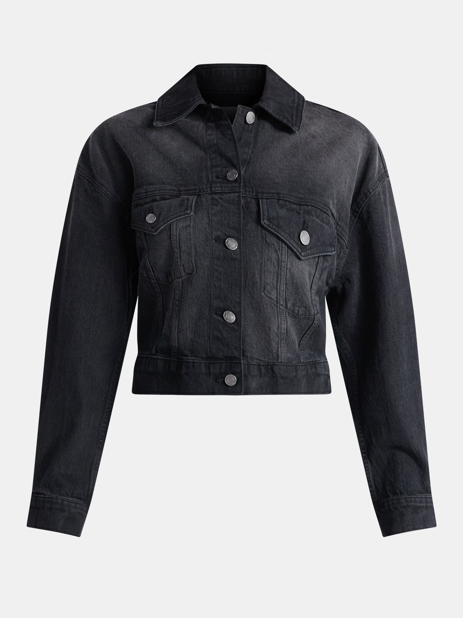 Time and Tru Women’s Cropped Denim Jacket, Sizes XS-3XL
