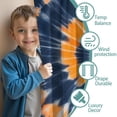 thumbnail image 3 of Blackout Kids Curtains,Orange Blue Tie Dye Mandala Pattern Childrens Insulated Curtains Set Of 2,Bedroom Essentials,Toddler Room Decor 52"x63", 3 of 5
