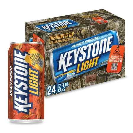 Keystone Light American Beer, 24 Pack, 12 fl oz Aluminum Cans, 4.1% ABV
