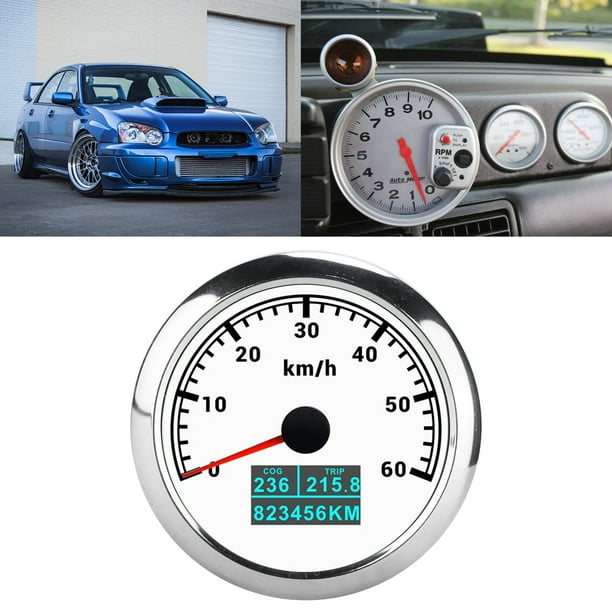 Velocímetro GPS 3 en 1 odómetro de coche 60 km/h Medidor de velocidad GPS COG Kilometraje total de viaje para barco marino Coche Camión Odómetro GPS universal ANGGREK Otros