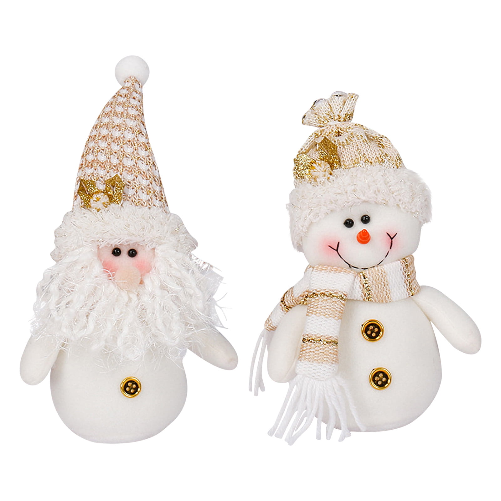 Fridja Snowman Plush Dolls Christmas Plush Toys Santa Claus Doll Reindeer Plush Christmas Decorations Cute Plushies for Adults Kids