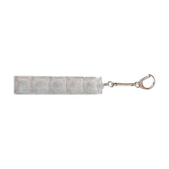 Clear Keyboards Keychain Pendant Mobile Phone Backpack Pendant Desktop Accessories Decompression Press Tool