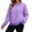 A05-Purple, variant on Zysthvn Casual Sweatshirts for women Winter Pullover Striped Womens Sweatshirts Long Sleeve Crewneck Loose Fit Tops