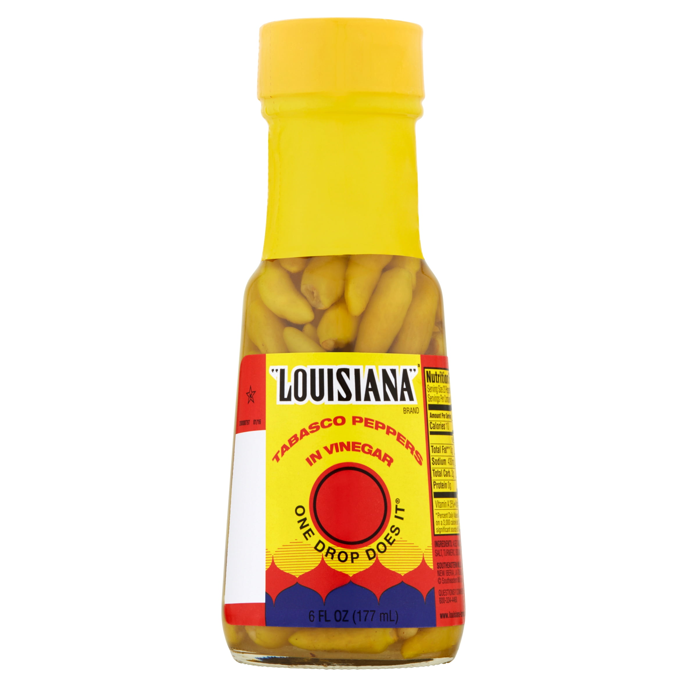 Louisiana Brand Tabasco Peppers in Vinegar, 6 fl oz