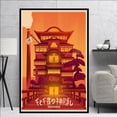 thumbnail image 1 of Pintura en lienzo de Anime japonés, póster impreso, sala de estar de pared para imágenes artísticas, película de Spirited Away, Hayao Miyazaki, 1 of 4