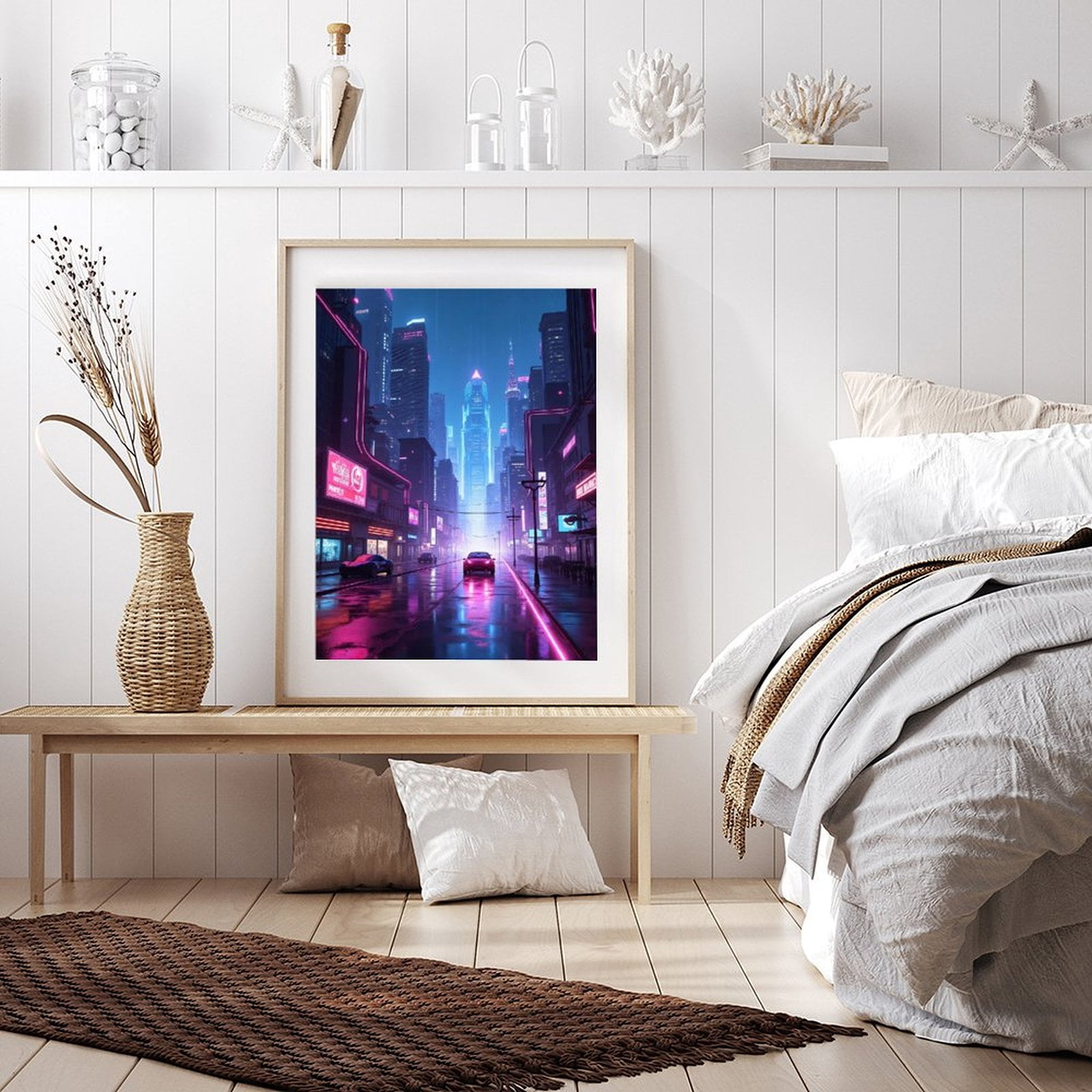 Diamond Art Kits for Adults - Cool Cyberpunk Cityscape Print No.83 5D Frameless Dimond Painting Kit for Adults Beginner, Round Diamond Kits for Home Wall Decor, Gift for Women
