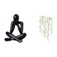 thumbnail image 5 of Figura de escritorio,Escultura abstracta para decoración de oficina y hogar.,Adhesivo de pared,Pegatinas de pared de vides colgantes para dormitorio,Calcomanía de pared con hojas de plantas, 5 of 8