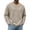 Khaki -BY30, variant on Dwellite Men's V Neck Sweater Knitted Pullover Casual Soft Waffle Lightweight Long Sleeve Sweater Light Gray S