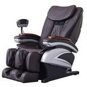 Full Body Electric Shiatsu Massage Chair Recliner with Built-In Heat Therapy Air Massage System Stretch Vibrating for Home Office Living Room,Brown