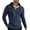 Navy, variant on Men's Casual Long Sleeve Hoodies Button Neck Textured Hooded Sweatshirt Ribbed Stretchy Workout Pullover Tops Navy XL