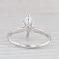 thumbnail image 4 of 2Ct Lab Created Diamond Marquise Cut Solitaire Ring 14K White Gold Plated, 4 of 4