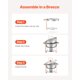 thumbnail image 5 of Juego de platos para buffet Hafing Dish VEVOR, 5 litros, paquete de 4 unidades, acero inoxidable, 5 of 9
