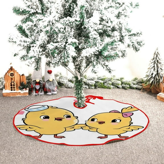 Canticos themed Christmas Tree Skirt 48inch premium collectible decor