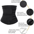 thumbnail image 3 of Ilfioreemio Women's Waist Trainer Tummy Control Corset Trimmer Belt Waist Cincher Slimming Weight Loss Shapewear, 3 of 6