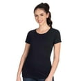 thumbnail image 3 of Hanes - Women Bulk T-Shirt, Short Sleeve Tee | Crew Neck, Classic Fit | 100% Cotton, 5 oz | Black Pack - 6, Size: Small, 3 of 6