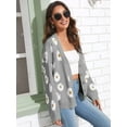 thumbnail image 4 of Sherrylily Women Floral Print Cardigan Knitted Long Sleeve Fashion Sweaters, 4 of 5