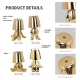 thumbnail image 4 of POINTERTECK Bedside Touch Control Table Lamp  Golden Man Statue LED Table Lamp  USB Rechargeable  3-Speed Dimmer  Home Living Room Office Decorative Table Lamp.(2PCS), 4 of 7