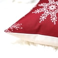 thumbnail image 2 of Housse De Coussin CHAO Lot De 4 En Coton Et Lin Dcoratif 45 X 45 Cm (bonhomme De Neige Nol), 2 of 5