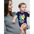 thumbnail image 3 of Baby Shark Shirt Gift for Kids Toddler 1st 2nd 3rd 4th Birthday Girl Boy Outfit Navy 18M (12-18M), 3 of 6
