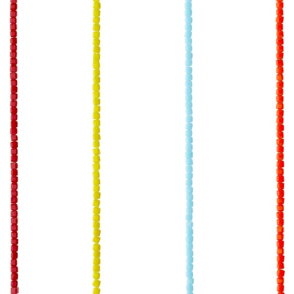 12 Pack: Multicolor Glass Cube Beads - 3mm by Bead Landing