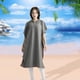 thumbnail image 3 of Surf Poncho Beach Dry Robes de neopreno  protección capucha Absorbente de agua para ejercicio de , Gris, s DYNWAVEMX Capa de playa, 3 of 7
