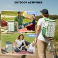 thumbnail image 4 of Travel Cooler Bag - White Cartoon Dinosaurs Leaves Pattern Camping Beer Cooler Backpack with Bottle Opener- Waterproof Insulated Picnic Backpacks - Cooler Bag for Beach, 4 of 6