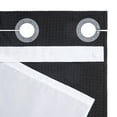 thumbnail image 3 of River Dream Hotel Grade No Hooks Needed Shower Curtain with Snap in Liner,Water Repellent, Machine Washable (Black-No Window, 71"x74"(W/Liner)), 3 of 6
