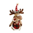 thumbnail image 4 of Vggrvlo Reindeer Christmas Figurines Adorable Plush Christmas Gifts Elk Xmas Treetop Ornament for Home and Party, 4 of 6