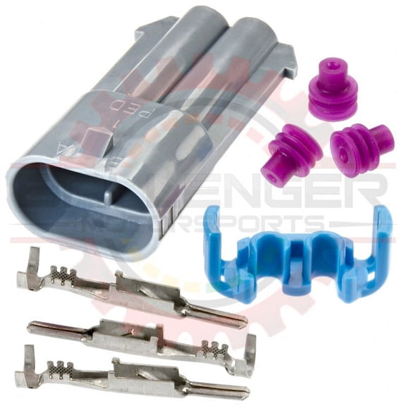 Ballenger Motorsports - Compatible with GM Delphi / Packard - 2 Way Metripack 280 Connector Receptacle Kit for 9006 / H7 / HB4 Headlight Bulb