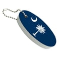 thumbnail image 1 of South Carolina State Flag Floating Keychain Oval Foam Fishing Boat Buoy Key Float, 1 of 3
