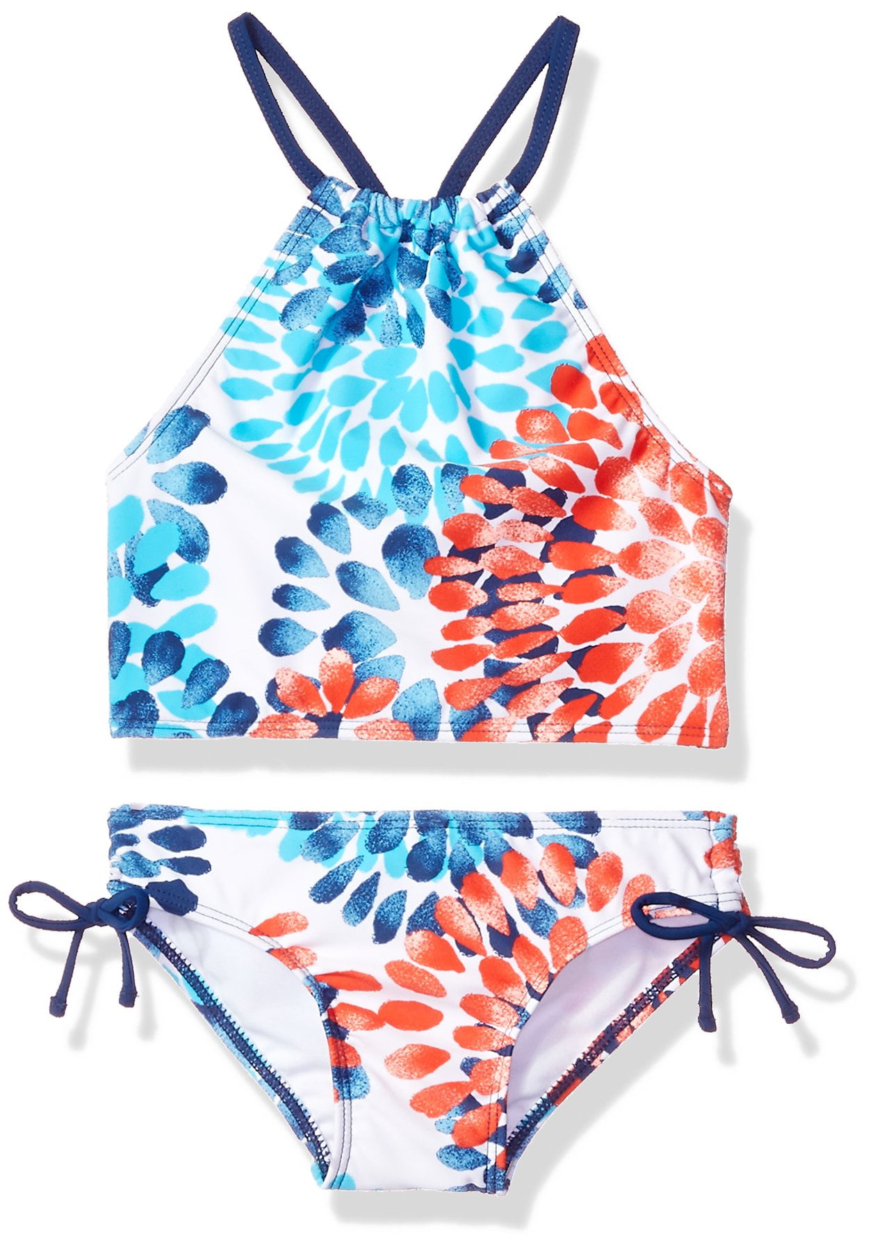 Kanu Surf Kanu Surf NEW Girls Blue Size 7 UPF 50+ Floral Tankini Set