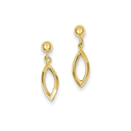 14k Yellow Gold Post Stud Drop Dangle Chandelier Earrings Com 14k Yellow Gold Post Stud Drop Dangle Chandelier Earrings