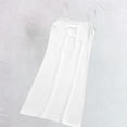 thumbnail image 6 of Kaemgyyd Womens Sleeveless Nightgowns Summer Square Neck Night Gown Solid Color Above the Knee Sleepwear（White,One Size）, 6 of 7