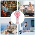 thumbnail image 5 of OCCOA Portable Misting Handheld Fan Mini Rechargeable 6.4in, Spray Cooling Personal Water Mist Desk Fan, Summer Outdoor Travel Office, C, 5 of 6