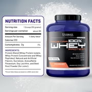 Ultimate Nutrition Prostar 100% Whey Protein Powder, Strawberry, 5 lb, 80 Servings