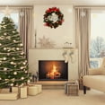 thumbnail image 4 of 30cm/40cm Christmas Wreath With LED Lights Xmas Front Door Hanging Home Decors, 4 of 10
