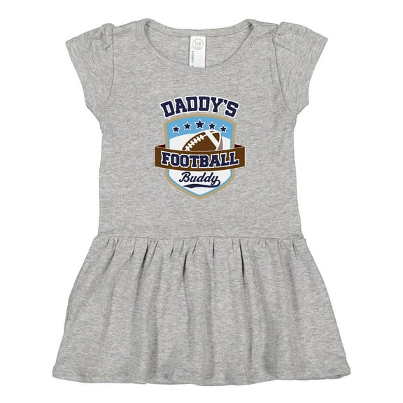Inktastic Daddy Football Buddy Girls Toddler Dress