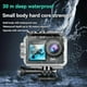 thumbnail image 3 of Puruxe Action Camera with 32/64/128GB Memory Card, Waterproof and AntiShake, UltraWide Angle Touchscreen Sports Camera (with 128GB Card)_c*, 3 of 5
