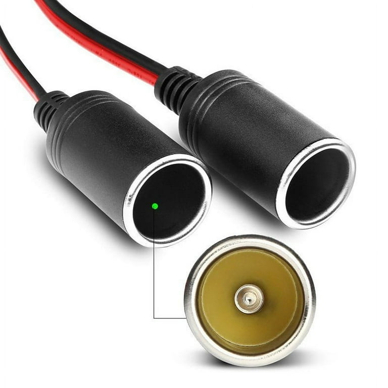 dual cigarette lighter adapter walmart Double Power Dual Car Cigarette Lighter Socket Plug Adapter Charger  Splitter
