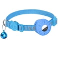 thumbnail image 2 of Cat Collar Breakaway, Cat Collar with Bell, Silicone Sleeve, Quick Release Buckle, Reflective Trim, Blue, 1 in Width, Gps Tracker Holder, Daily Wear, 1 Pc, 2 of 6