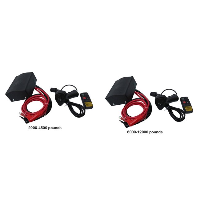 Becaristey 3 Pcs Télécommande de Treuil Électrique en ABS Télécommande de Treuil Télécommande 6000LB-12000LB